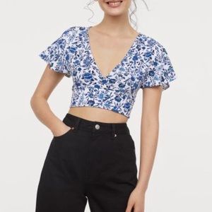 H&M Divided Floral Top